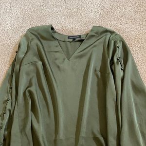 green blouse
